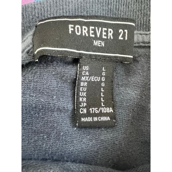 Forever 21 T-Shirt Men’s L Tie Dye Crew Neck Long Sleeve Windjammer Streetwear - Picture 6 of 7